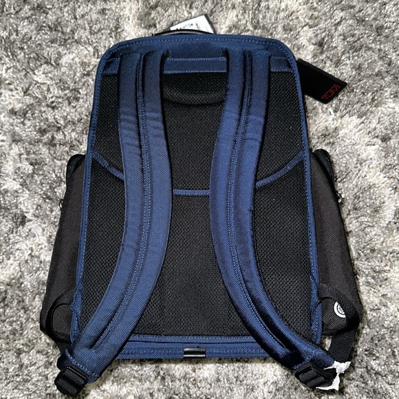 New TUMI Brief Pack Backpack in Black / Blue - Picture 2 of 16